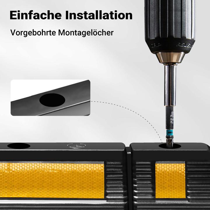 Immagine prodotto Wiltec Radstopper 60x12x8cm 2x Einparkhilfe Gummi Anfahrschutz Parkhilfe Garage