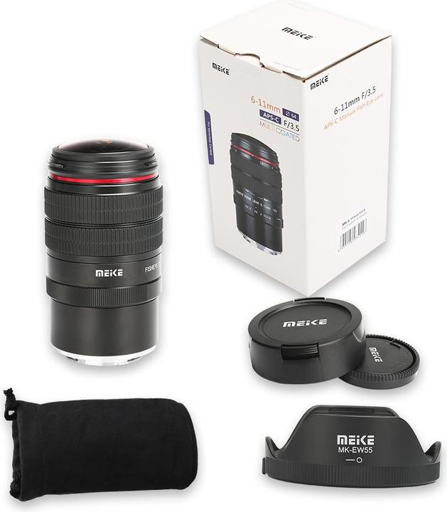 Immagine prodotto Meike 6-11mm f/3.5, Canon EF-M (Canon EF-M, APS-C / DX)
