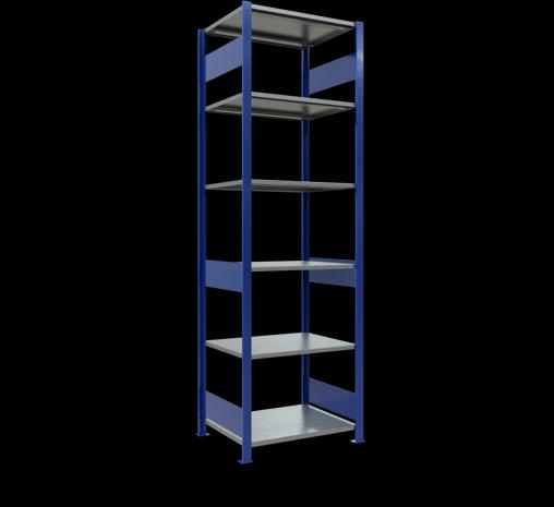 Immagine prodotto Schulte Lagertechnik Sistema di scaffalature di base senza viti MULTIplus150 con ripiani di lunghezza