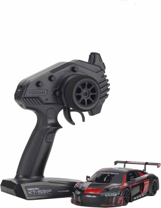 Actual product image Kyosho MINI-Z Audi R8 LMS Black-Red (Kit)