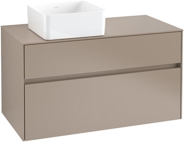 Actual product image Villeroy & Boch Collaro washbasin cabinet 1000x548x500 mm, 2 drawers, for washbasin left, C039L (107 x 62 x 57 cm)