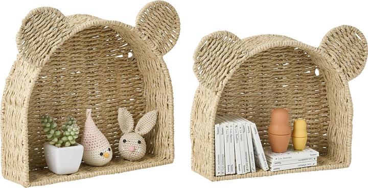 Produktbild Vertbaudet 2er-Set Kinderzimmer Deko-Regale BÄR, Papier