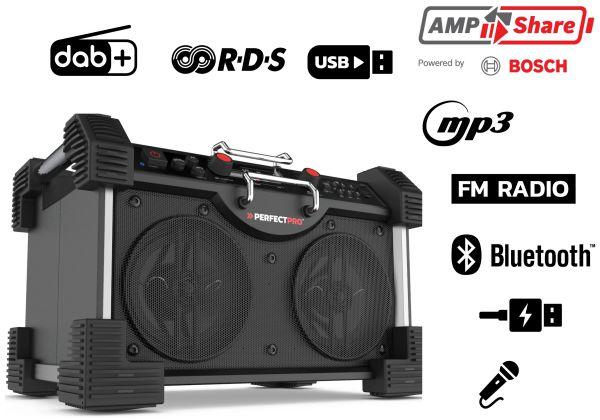 Produktbild PerfectPro Rockhart 18V (DAB+, UKW, Bluetooth, NFC)