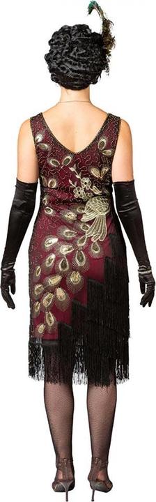 Image du produit Orlob Robe charleston paon, rouge/noir (XXL, 3XL)