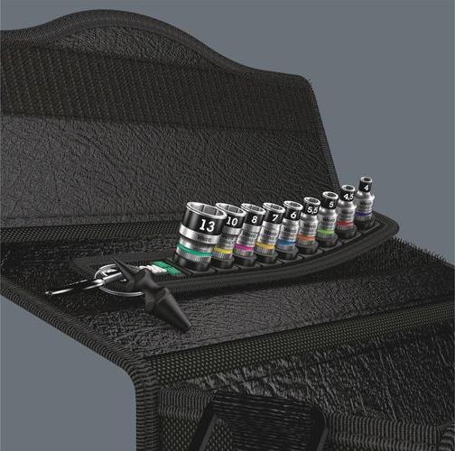 Produktbild Wera Belt A 1 Zyklop Steckschlüsseleinsatz-Satz (6 mm, 5.5 mm, 10 mm, 7 mm, 5 mm, 8 mm, 4.5 mm, 13 mm, 4 mm)