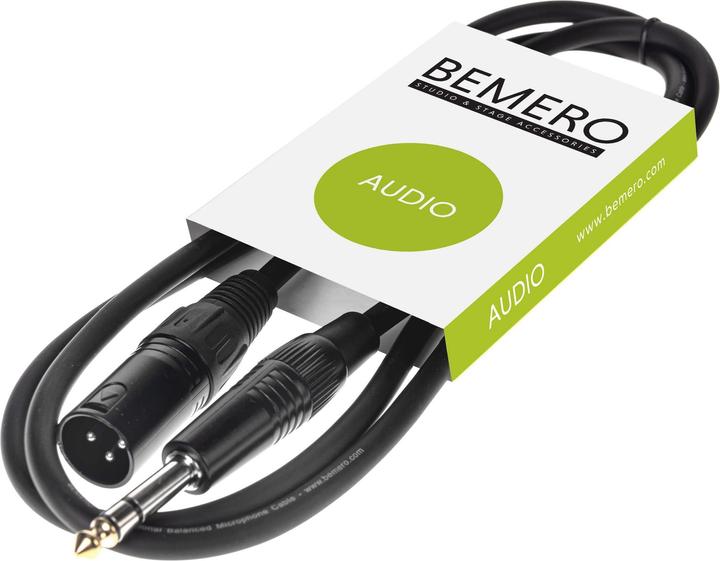 Image du produit Bemero XLRm - 6.3 Klinken (1.50 m, jack 6.3mm, XLR)