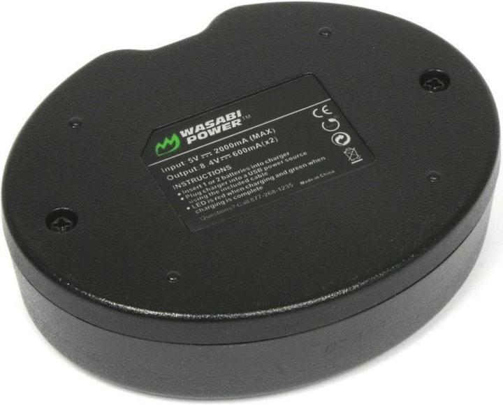 Produktbild Wasabi Power 2 Akkus BLE9 und Dual Ladegerät (Kamera Akku Ladegerät)
