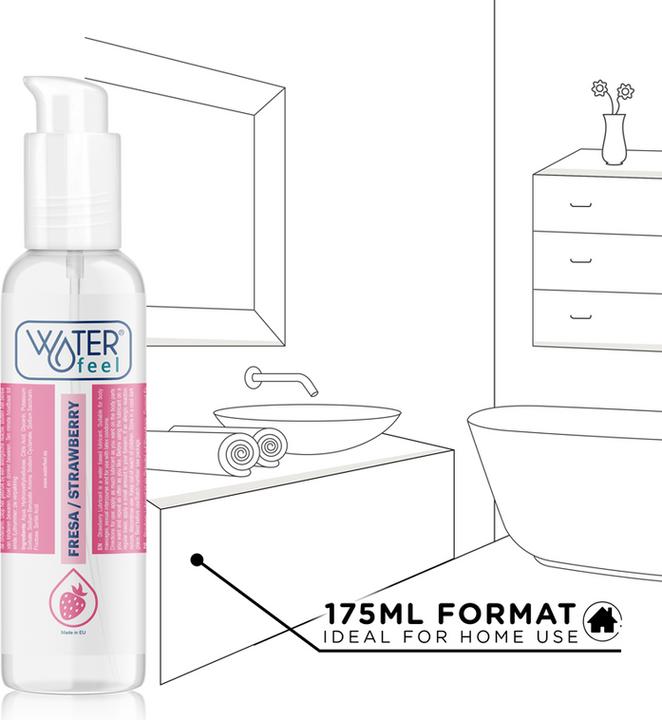 Productafbeelding Waterfeel Glijmiddel Aardbei175 ml (175 ml)