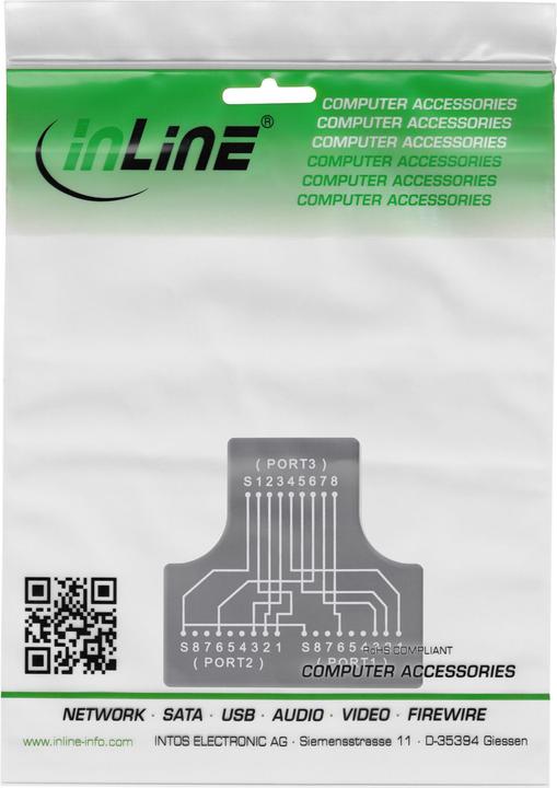 Produktbild InLine Cat.5e STP T-Adapter (Port-Doppler) (Konverter)