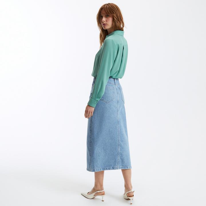 Actual product image La Redoute Collections Denim skirt (40)