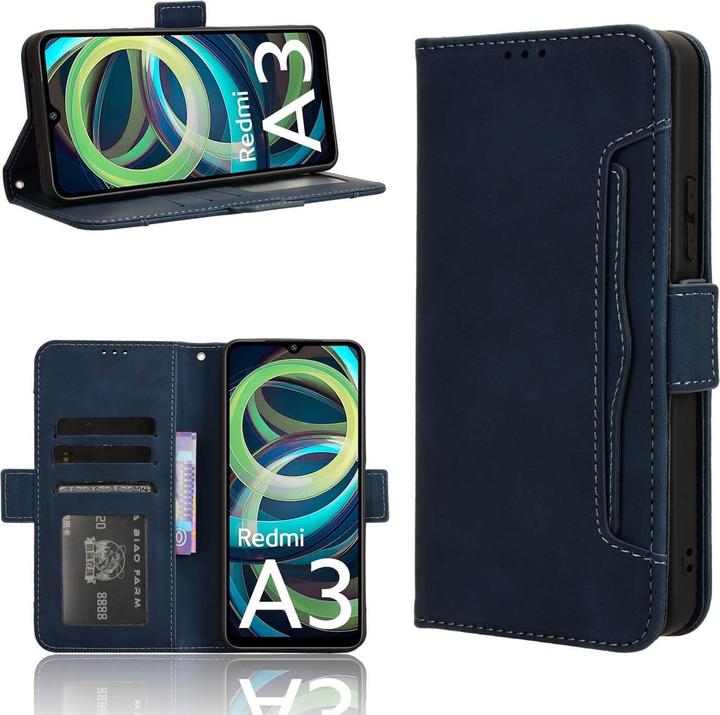 Immagine prodotto Cover-Discount Xiaomi Redmi A3 - Custodia con molti slot per carte di credito (Xiaomi Redmi A3)