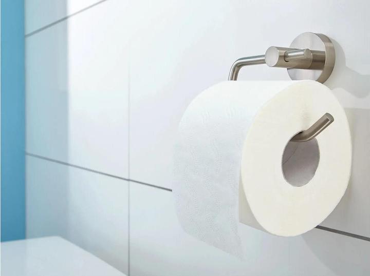 Actual product image tesa MOON toilet roll holder incl. adhesive solution without drilling