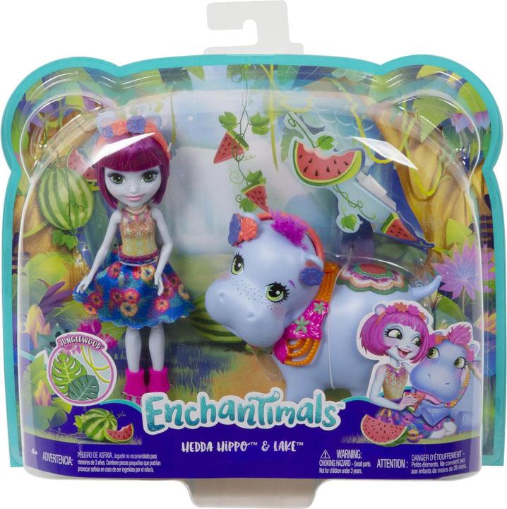 Actual product image Enchantimals ENC theme pack Hedda Hippo & Lake