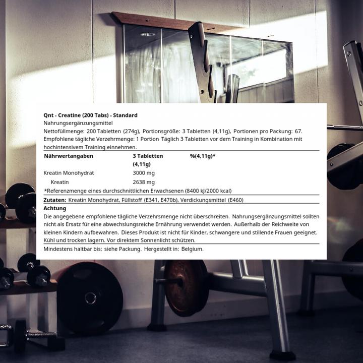 Actual product image QNT Creatine Monohydrate (200 Piece, Pills, 274 g)
