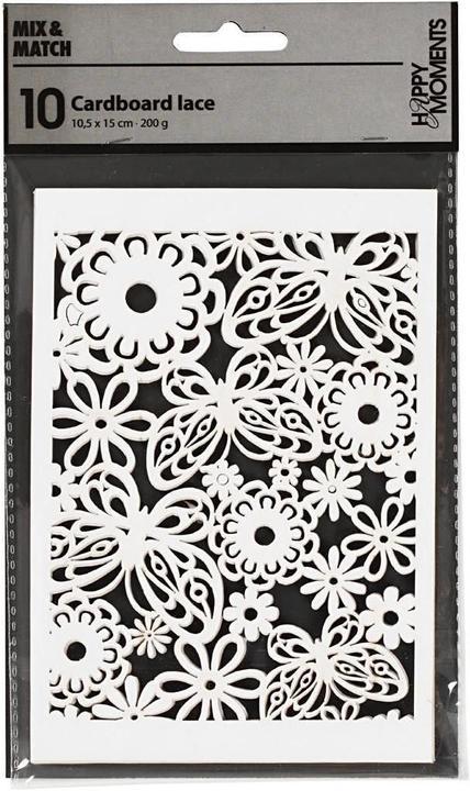 Image du produit Creativ Company Papier dentelle blanc (200 g/m², 10 x)