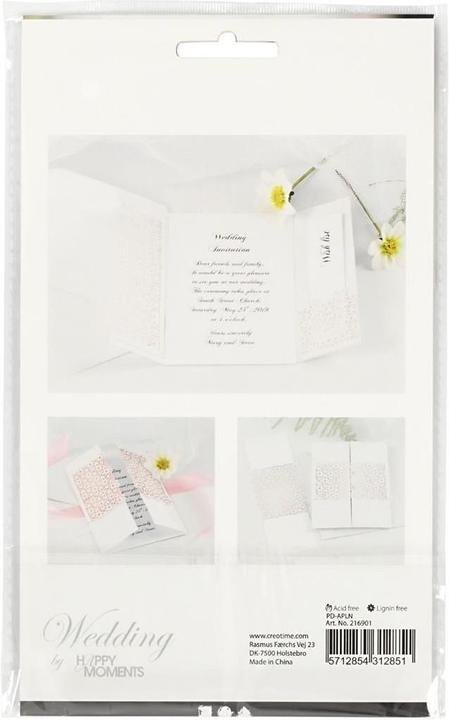 Image du produit Creativ Company Papier dentelle blanc (200 g/m², 10 x)