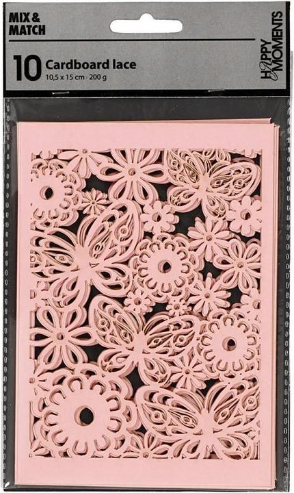 Immagine prodotto Creativ Company Pizzo carta rosa (200 g/m², 10 x)