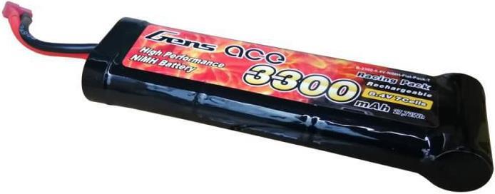 Actual product image Gens Ace Gens NiMH Battery 8.4V 3300mAh 7 Cells Flat (8.40 V, 3300 mAh)