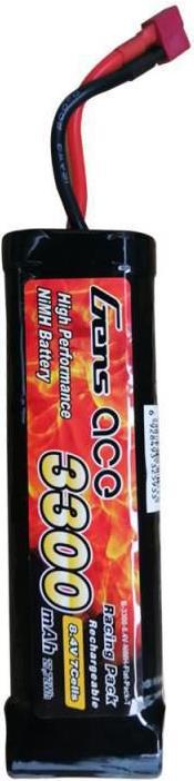 Actual product image Gens Ace Gens NiMH Battery 8.4V 3300mAh 7 Cells Flat (8.40 V, 3300 mAh)