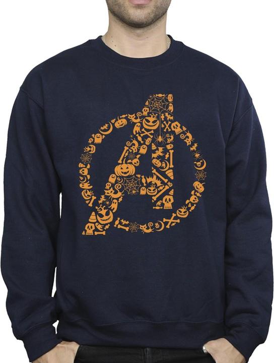 Image du produit - Sweat AVENGERS HALLOWEEN LOGO - Homme (M)