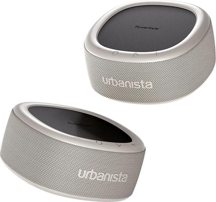 Image du produit Urbanista Malibu Desert Gray Enceinte portable Bluetooth avec panneau solaire (24 h, Panneau solaire)