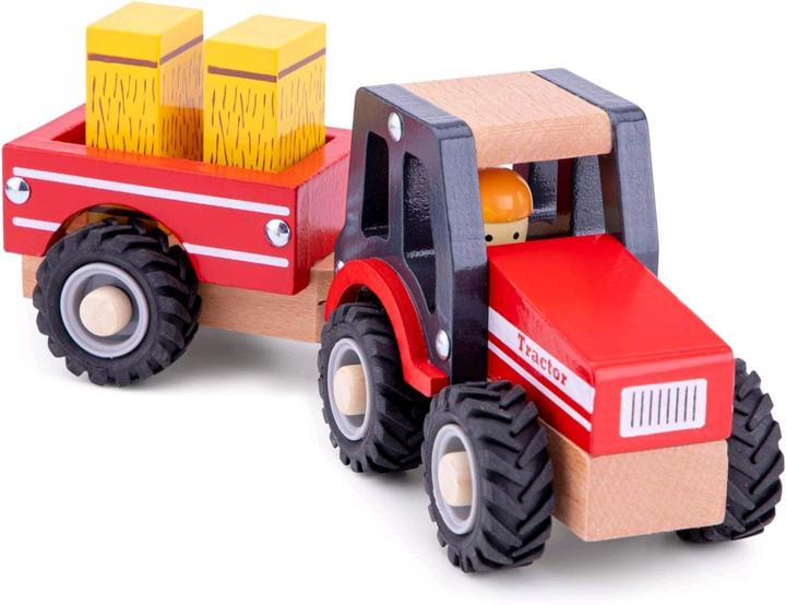 Actual product image New Classic Toys Tractor with trailer - haystack