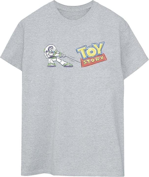 Immagine prodotto Disney Toy Story Buzz Pulling Logo Maglietta Ampia Donna (4XL)