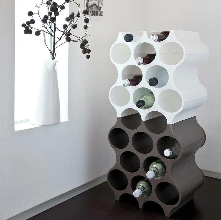 Image du produit Koziol Porte-bouteilles SET-UP Deep Grey (24 x 36 x 37 cm, 10 Fl.)