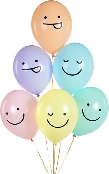 Produktbild Partydeco Luftballons 30 cm, Gesichter, Mix (1 Pck (1 x)