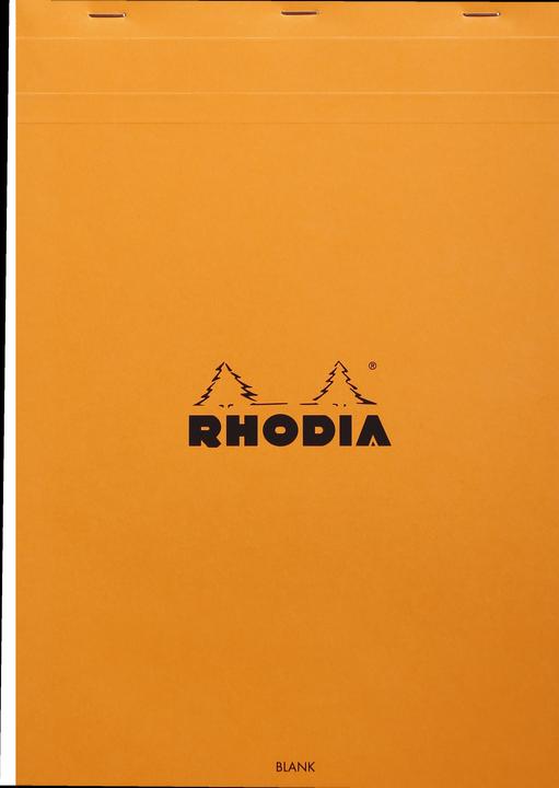 Produktbild Rhodia Blöcke geheftet 80g Basics (A4+, Blanko, Weicher Einband)