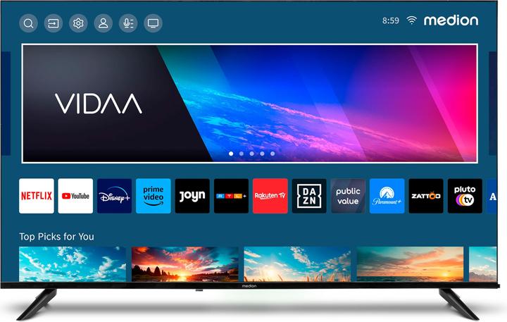 Hisense TV MEDION® LIFE® X15517 (MD 31642) Téléviseur LCD ultra HD intelligent (55", LCD, 4K)