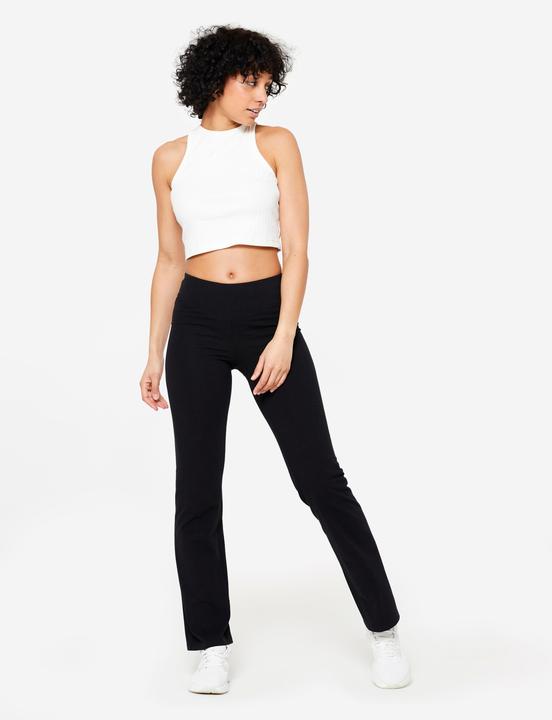 Immagine prodotto Domyos Leggings a gamba svasata da donna - nero (W28/L31)