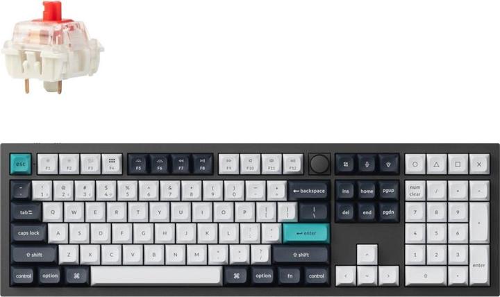 Keychron Q6 MAX 100% Trådløst Tastatur Red switche