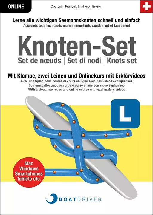 Produktbild Knoten-Set, mit Klampe, Leinen, Video