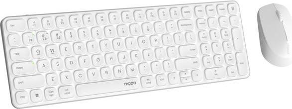 Actual product image Rapoo Kabelloses Multimodus-Deskset 9710M, QWERTZ, weiss (00228038) (DE, Wireless)