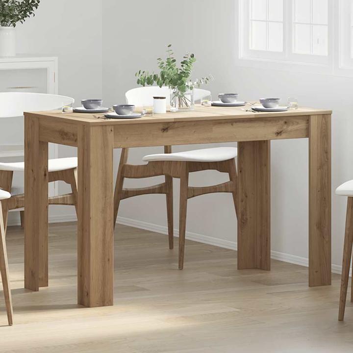 Actual product image VidaXL Esstisch Artisan-Eiche 120x60x76 cm Holzwerkstoff (120 x 60 x 76 cm)