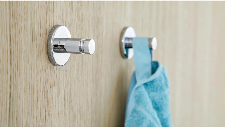 Actual product image tesa SMOOZ towel hook incl. adhesive solution without drilling