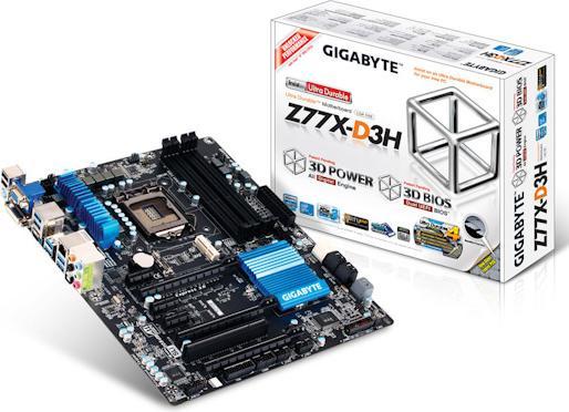 Produktbild Gigabyte Ga-Z77x-D3h (LGA 1155, Intel Z77, ATX)