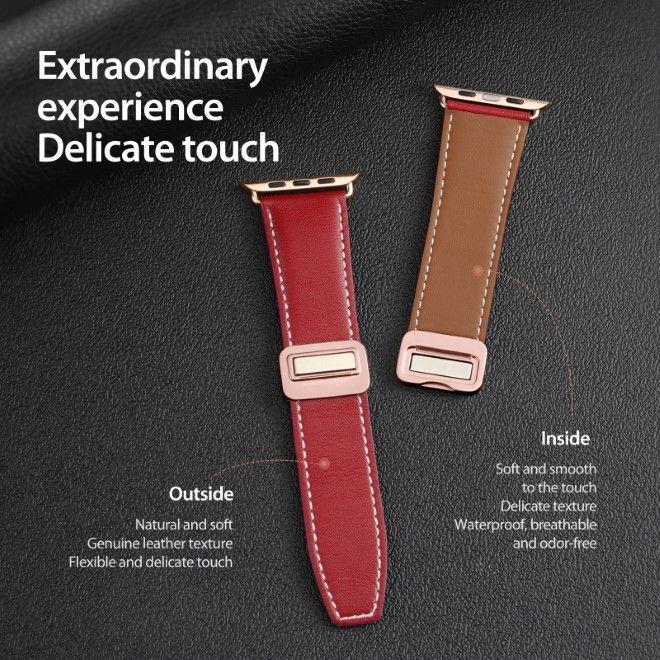 Immagine prodotto Dux Ducis Bracciale YA (42 mm, 44 mm, 45 mm, 49 mm, Vera pelle, Apple Watch Series 3, Apple Watch Serie 4, Apple Watch Serie 5, Apple Watch Serie 6, Apple Watch Series 7, Apple Watch Series 8, Apple Watch Series 9, Apple Watch SE, Apple Watch Ultra, Apple Watch Ultra 2, Apple Watch Series 1, Apple Watch Series 2)