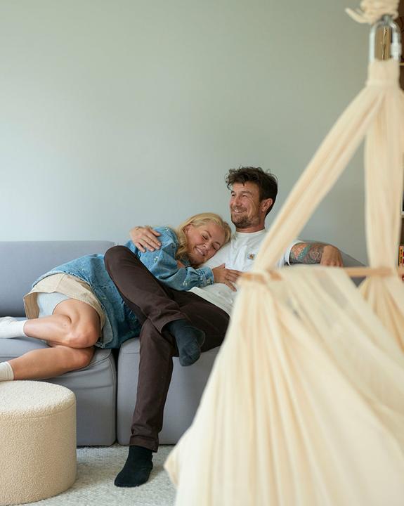 Image du produit Membantu Kit avec support avec berceau à ressort Jumeaux Premium et moteur LeeLo01 (Cozy Cradle)