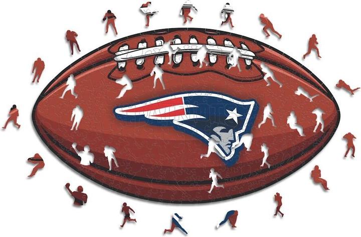 Produktbild Iconic NFL - New England Patriots – Football mit Logo - Holz Puzzle Grösse L (500 Teile) (500 Teile)