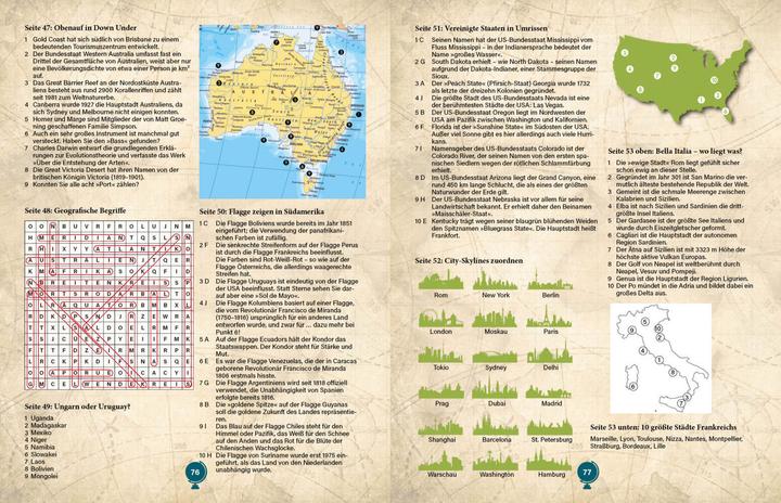 Actual product image Geografie Rätselbuch (German, Philip Pine, 2023)