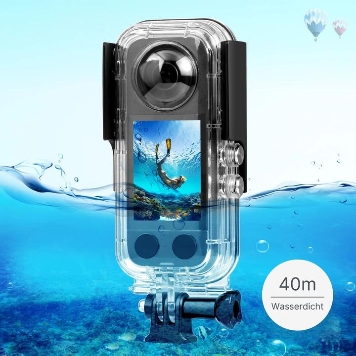 Actual product image Hermex Underwater housing for Insta360 X3 Protective frame Dive case Dive housing (x3)