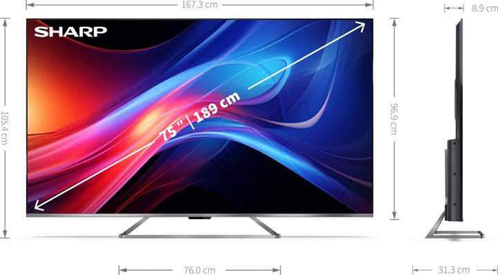 Actual product image Sharp 75GP7265E (75", QLED, 4K)