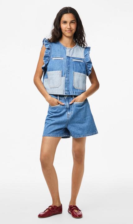 Produktbild Pieces PCFIE HW PATCHWORK Jeansshorts (L)