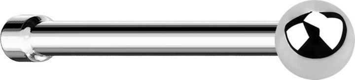 Actual product image Star Piercing Nasenstecker gerade silber mit Kugel (Surgical steel 316L, without brass)