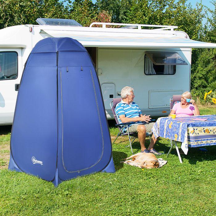 Produktbild Swisshandel24 Pop up Toilettenzelt Mobiles Camping Duschzelt Umkleidezelt mit Innentasche Duschkabine Wasserfest P (1 Person)