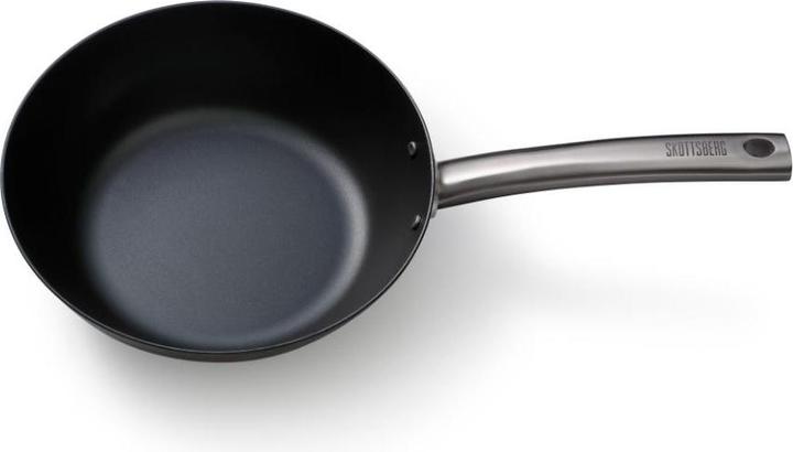 Actual product image Skottsberg Wok carbon steel, 24 cm diameter, stainless steel handle (24 cm, Wok, Carbon steel)