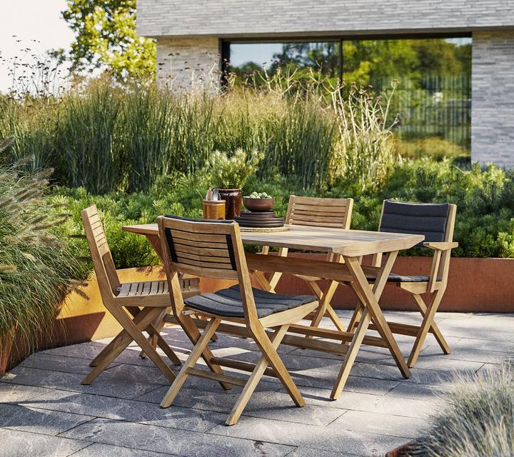 Image du produit Cane-line Flip Coussin assise-dossier pour Chaise de jardin / Fauteuil de jardin pliant (58 x 47 cm)