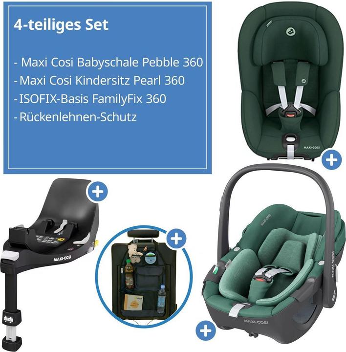 Produktbild Maxi-Cosi Babyschalen 3in1 Babyschale & Reboarder-Set FamilyFix (Reboarder, ECE R129/i-Size Norm)